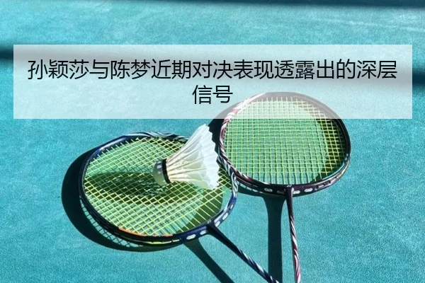 孙颖莎与陈梦近期对决表现透露出的深层信号